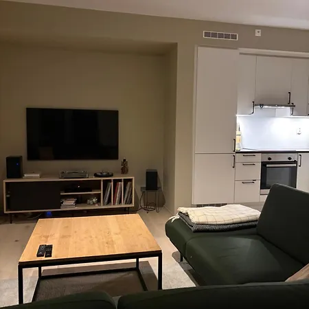 New Modern Apartment, Close To Airport 아파트 베르겐