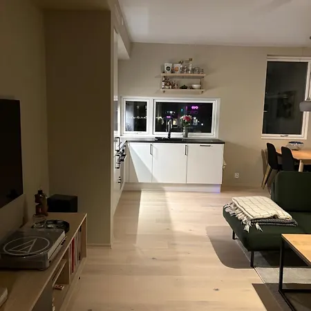 New Modern Apartment, Close To Airport 아파트 베르겐